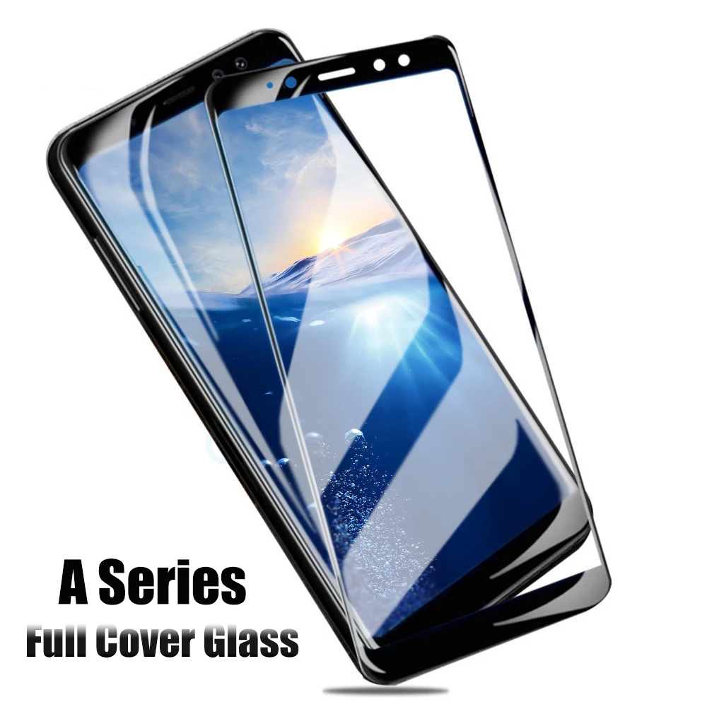 9D Полный Клей закаленное стекло для samsung Galaxy A6 Plus A8 2018 A 6 8 A6plus A8plus A82018 Защитная