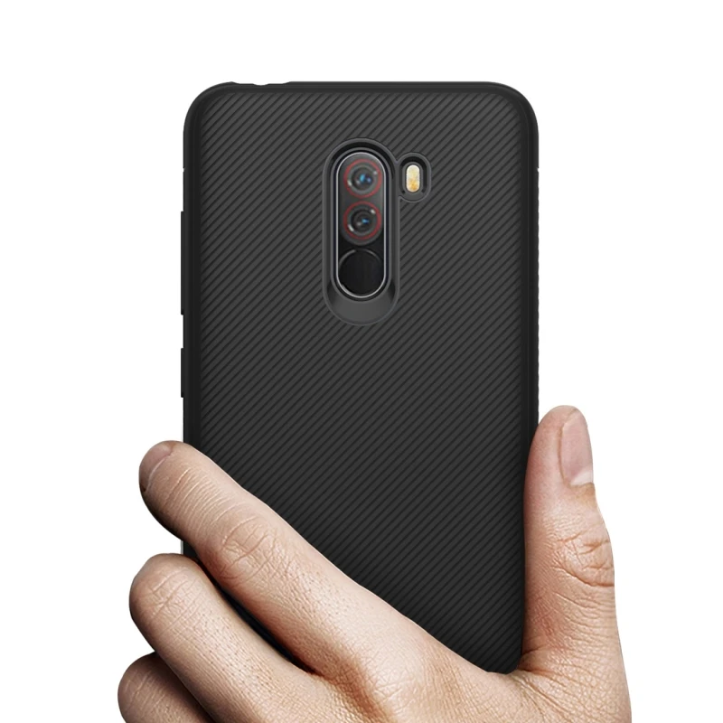 Серия lenuo Leshen для Xiaomi Pocophone F1 текстурированный ТПУ чехол в полоску F1|Бамперы| |