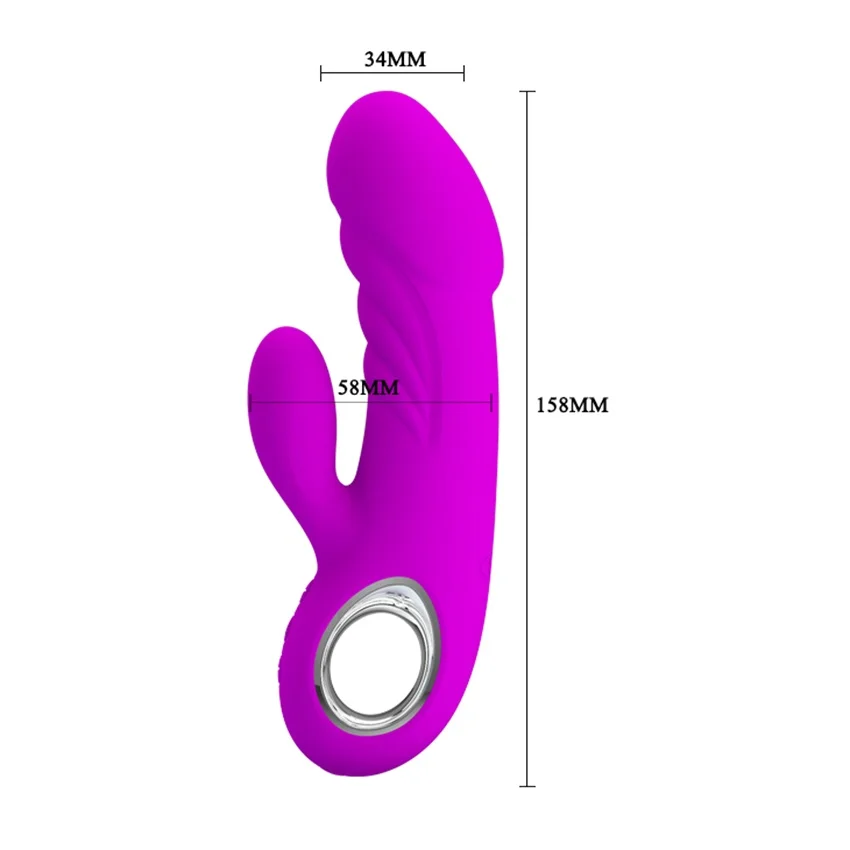 Двойные двигатели вибратор USB Водонепроницаемый вибрирующий Кролик G spot Вибратор