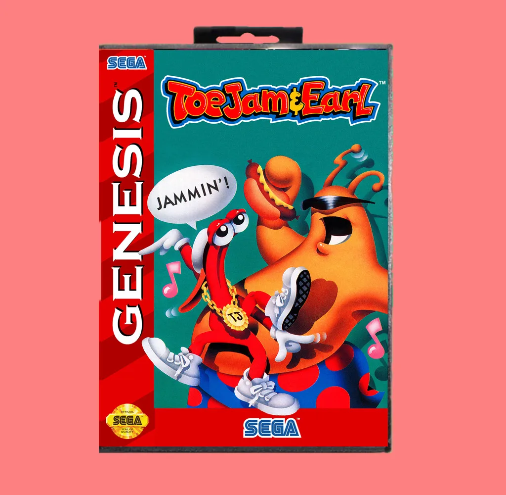 Toe Jam and earl 16 Bit MD игровая карта с розничной коробкой для Sega Genesis & Mega Drive|Картриджи| |