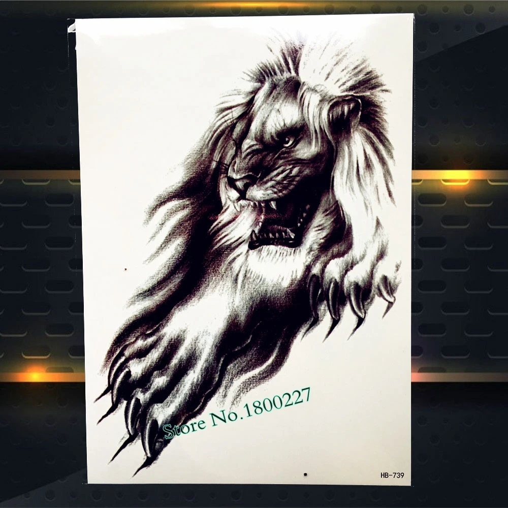 Красочные птица Феникс Временные татуировки Стикеры Водонепроницаемый цветок