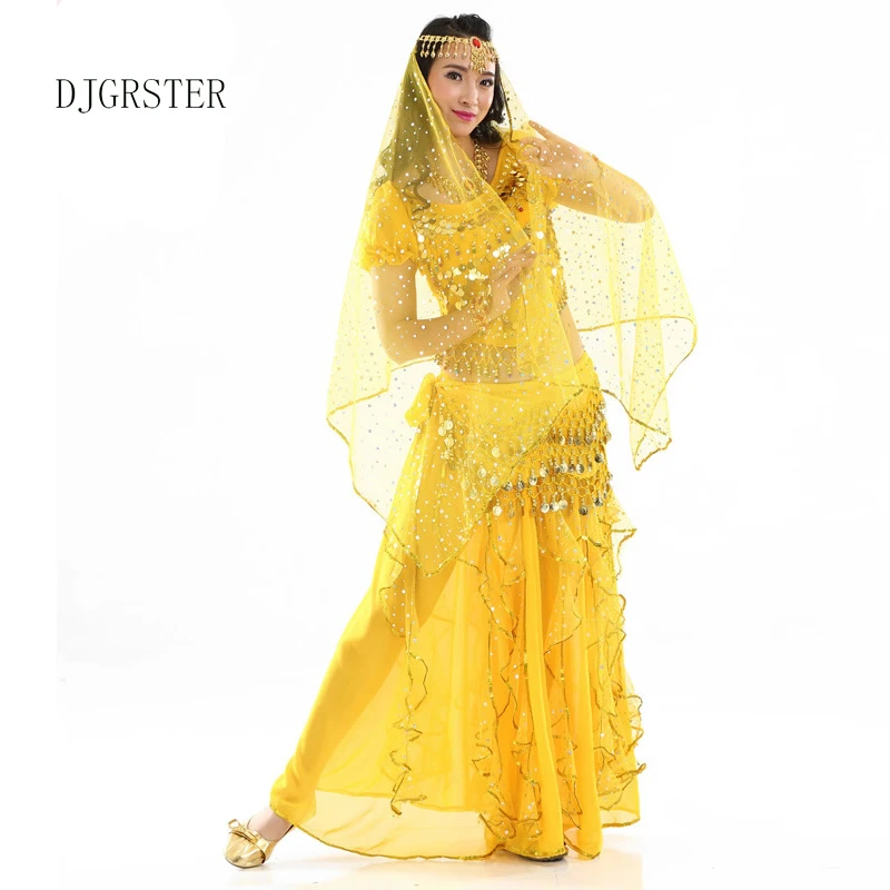 DJGRSTER восточные Танцевальный костюм s danza del vientre набор костюма для танца живота