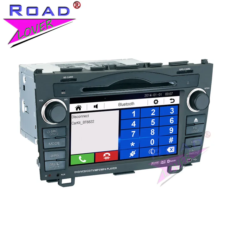 Topnavi WinCE 6.0 двойной DIN 7 дюймовый автомобильный мультимедийный DVD плеер для Honda CRV 2006
