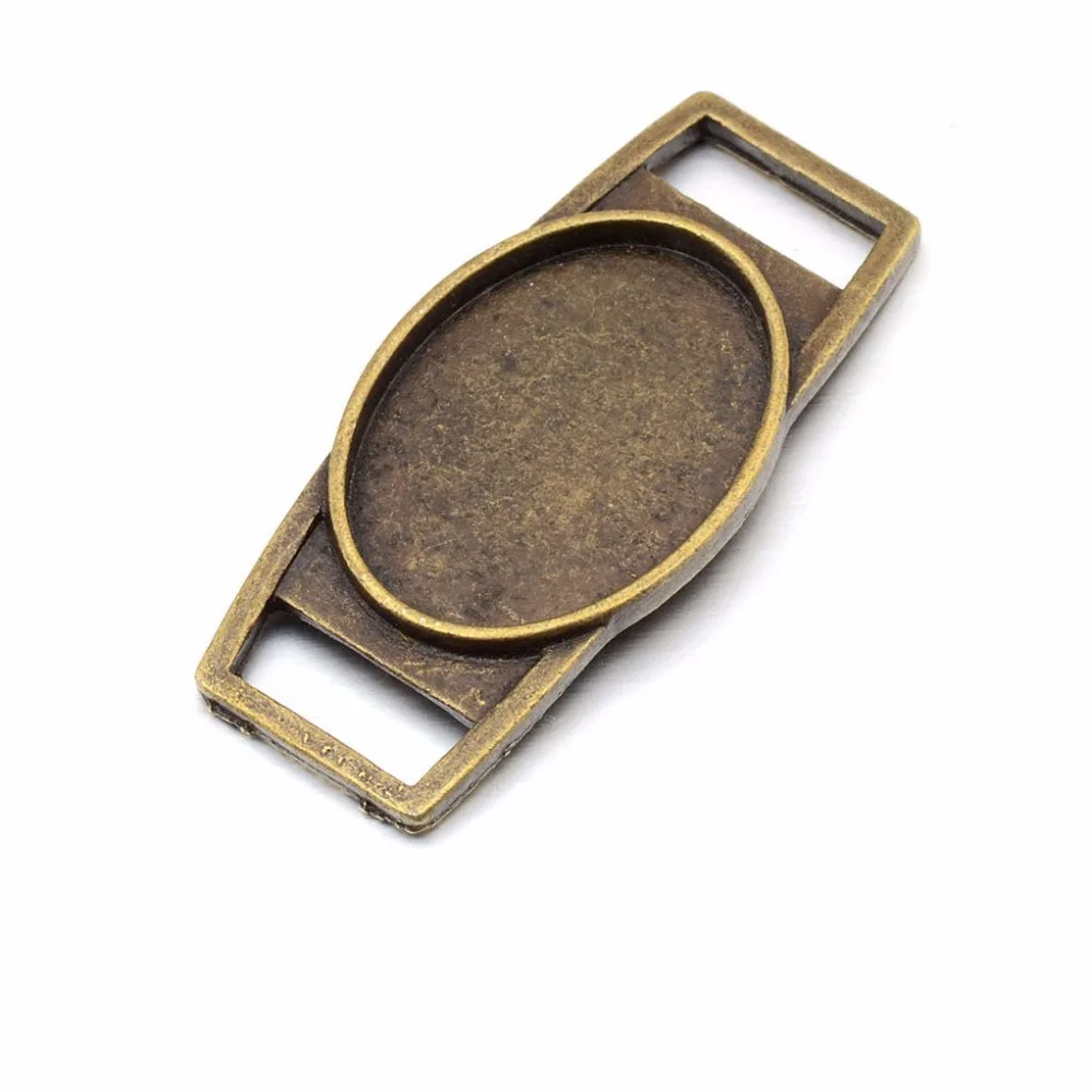 10 шт./лот настройки браслета в стиле ретро кабошоны основа Безель подносы