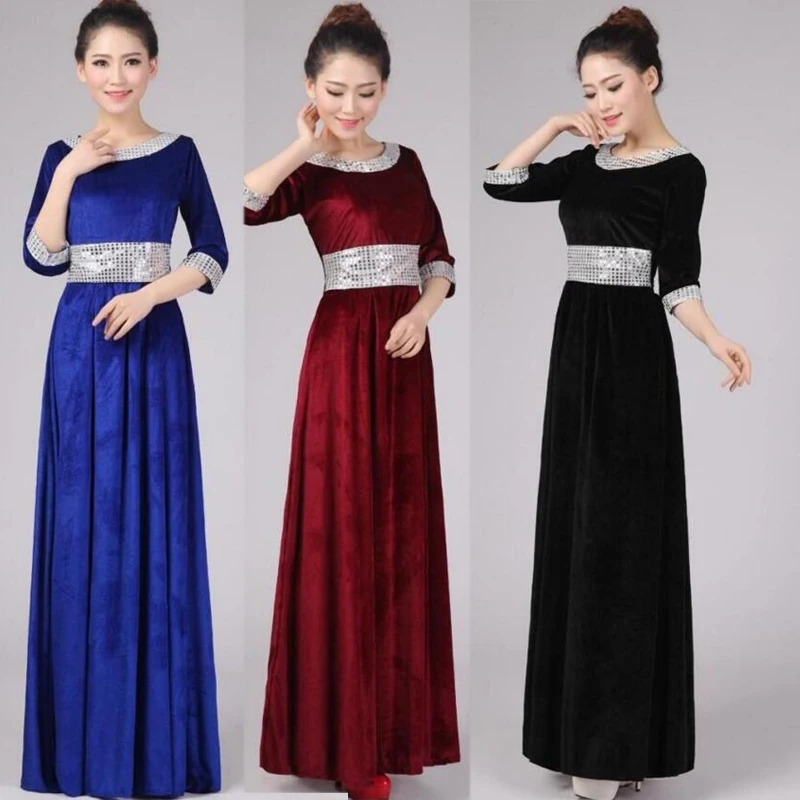 Костюм для хора с длинными рукавами одежда | Тематическая и униформа