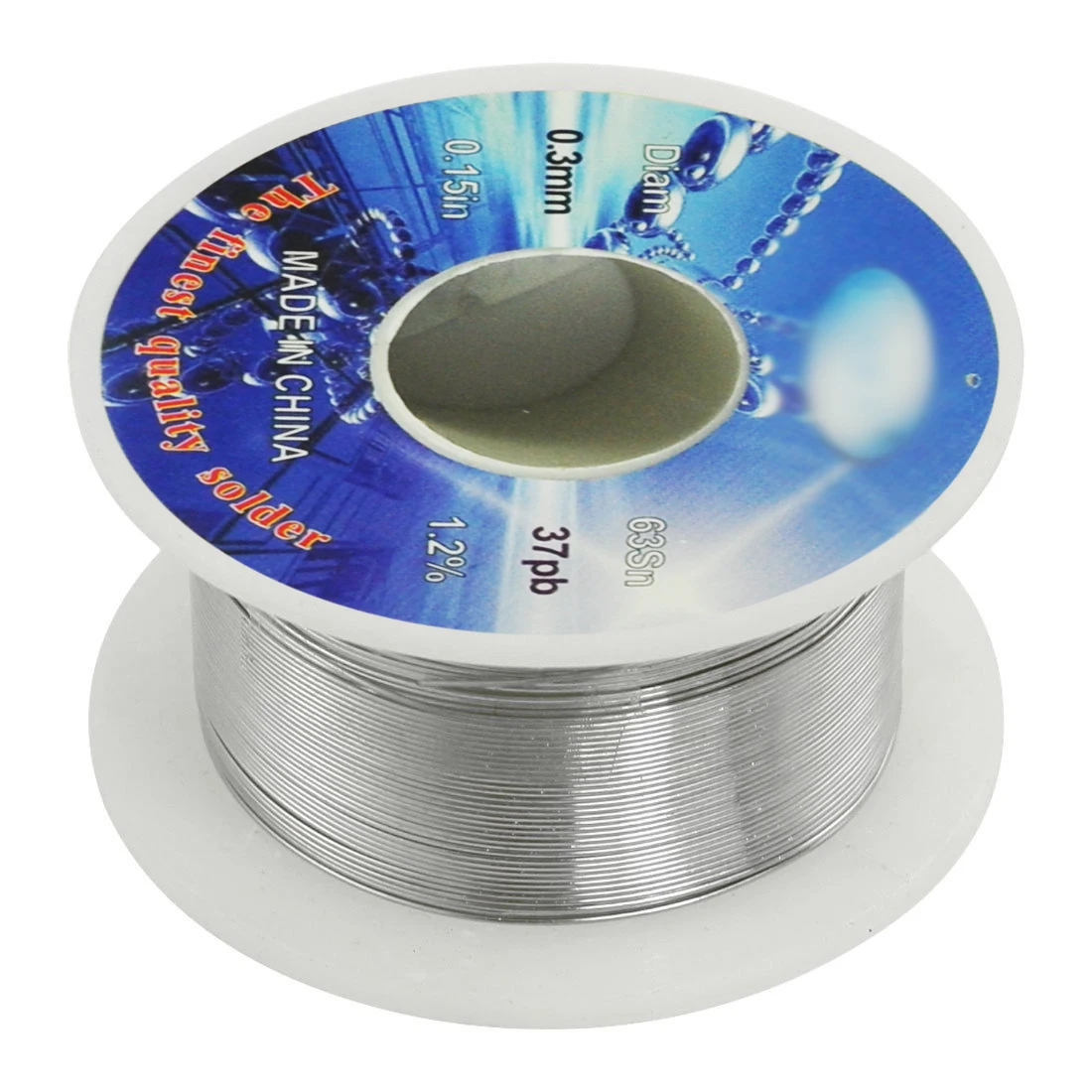 

Top Quality Solid Solder 0.3mm Flux Core 63% Tin 37% Lead Long Wire Reel