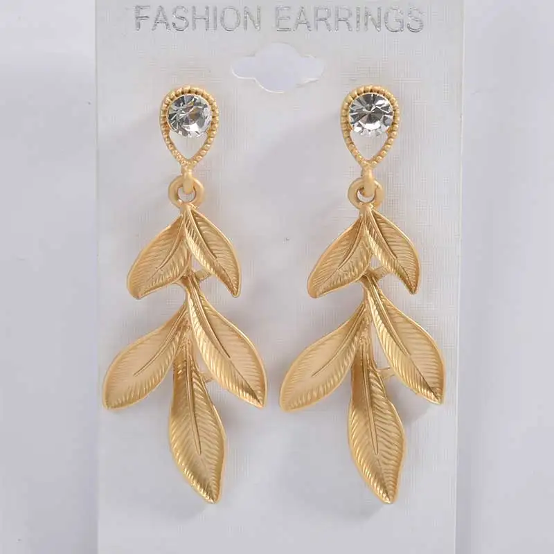 Retro Asian gold geometric joker embossed round water drops DIY ear earrings accessories in Europe and America 6 pieces | Украшения и
