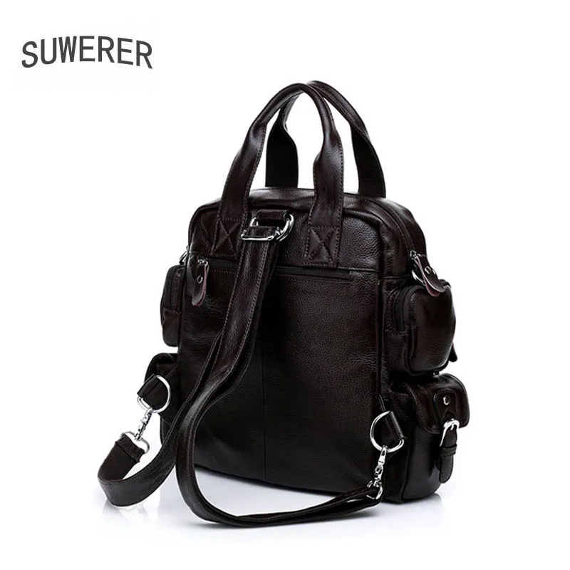 Korean version of the leather men's bag shoulder business travel backpack big 2019 new | Багаж и сумки