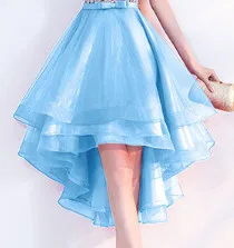 Sky Blue Красота Emily Новое асимметричное вечернее платье для свадьбы, стразы, бисер, круглый вырез, без рукавов, открытая спина, вечерние платья - Цвет: Sky Blue