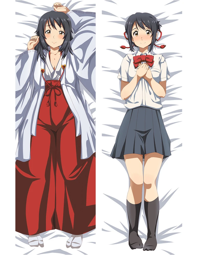 2018 July Japan наволочка с аниме ваше имя Miyamizu Mitsuha Dakimakura для подушки обнимающая