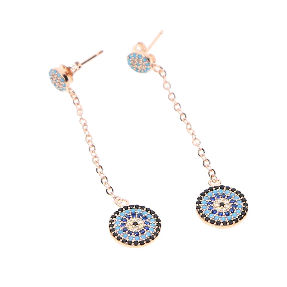 Женские серьги гвоздики из розового золота с фианитом|earrings jewelry|colorful stud earingsstud