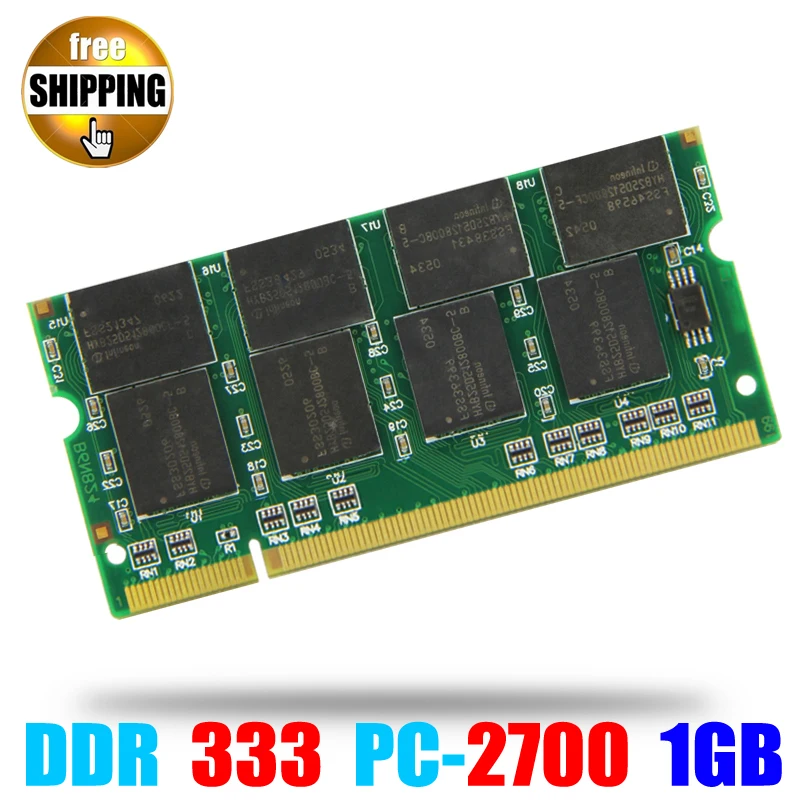 Оперативная память для ноутбука оперативная PC2700 DDR 333 / 266 МГц 200PIN 1 ГБ/DDR1 DDR333 ПК 2700