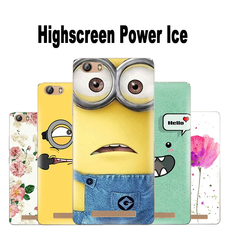 Чехол для Highscreen Power Ice пластиковый чехол с мультипликационным принтом case New wave |