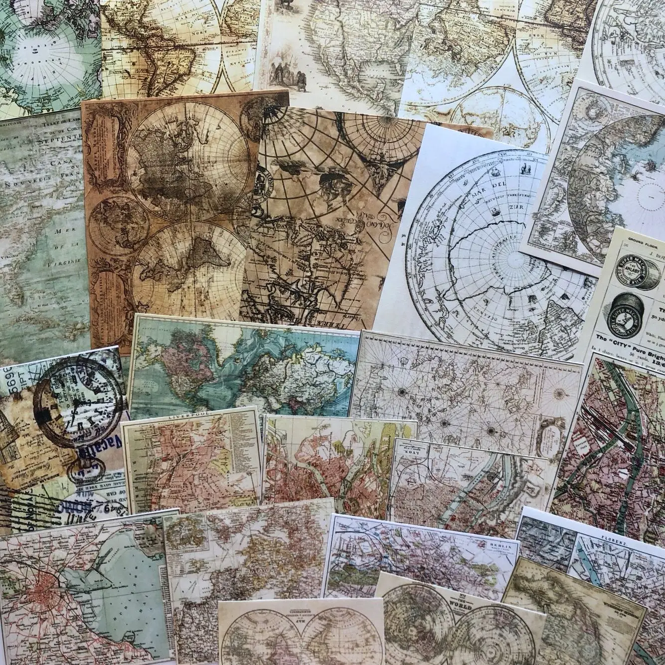 25 шт./упак. Ретро земли карта Винтаж крафт-бумаги канцелярские Материал Бумага Набор для Скрапбукинг DIY проектов/Фото Журнал