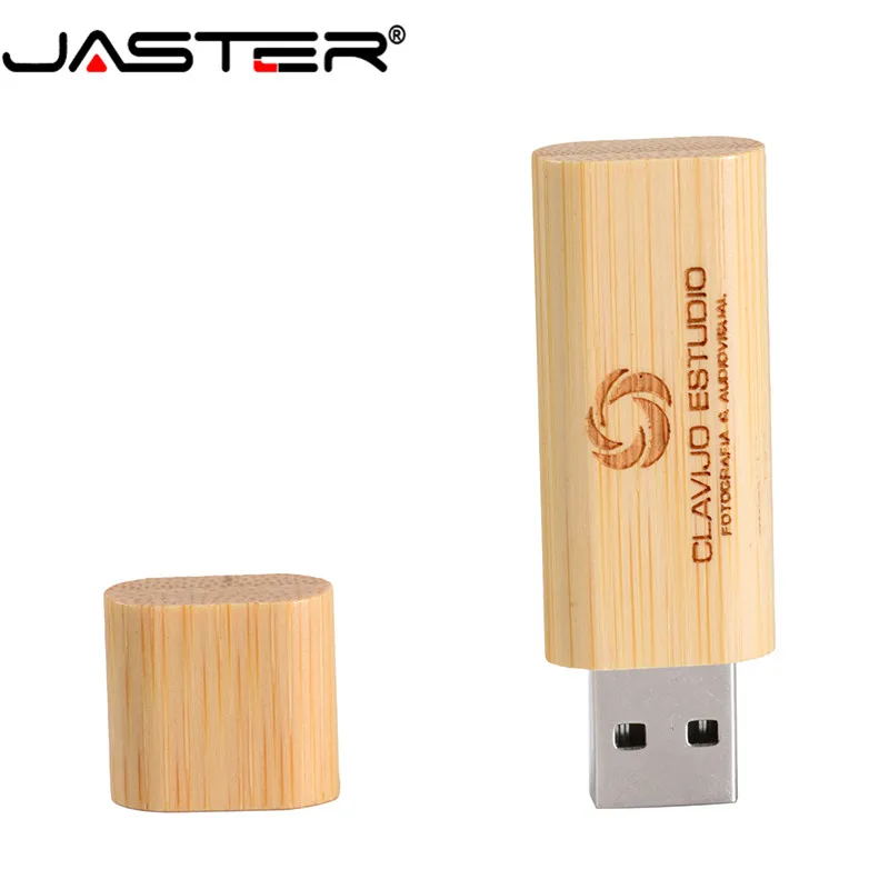 Деревянный USB флеш накопитель JASTER флешка с деревянными чипами 4 ГБ 8 16 32 свадебный