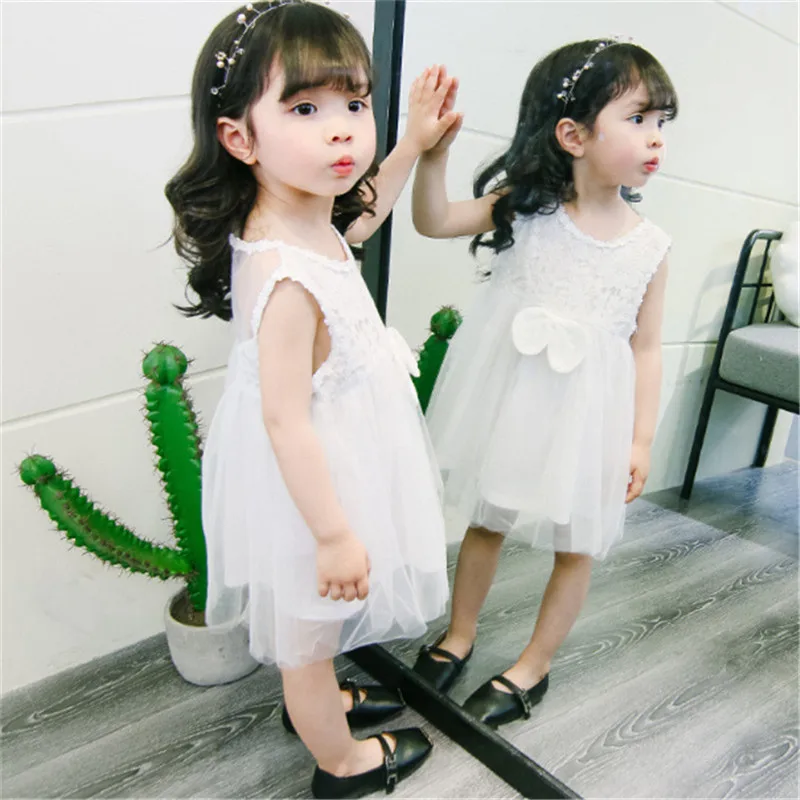 Baby Girls Dresses 1 Birthday Party Clothing Patchwork Kids Princess Dress For Sleeveless Vestidos 0-4 Yrs | Детская одежда и