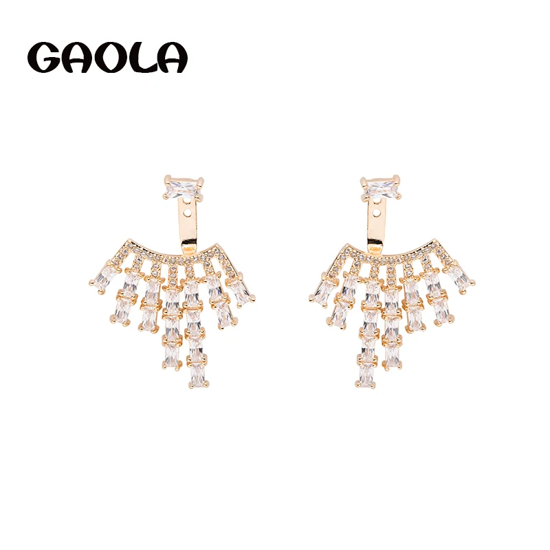 GAOLA 2017 женские модные серьги Благородные Свадебные ювелирные изделия роскошные