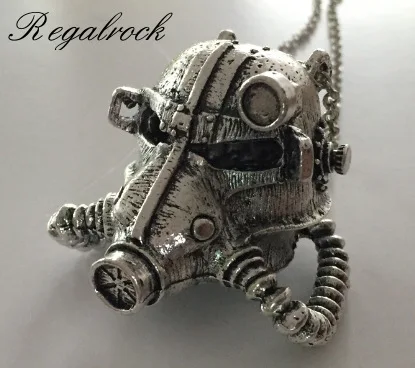 Regalrock Steam панк маска скелет Броня шлем кулон ожерелье | Украшения и аксессуары