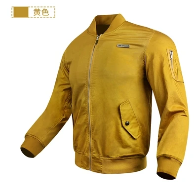 Куртки для бега/мотоциклетные куртки/куртки для гонок/ride off-road jackets/мотоциклетная одежда ветрозащитная Экипировка - Цвет: Цвет: желтый