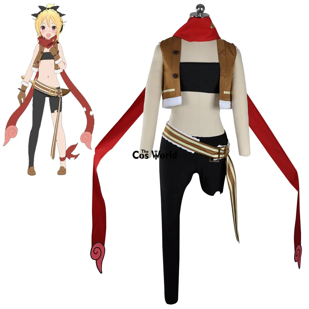 Re Zero Kara Hajimeru Isekai Seikatsu Felt Feruto Vest Coat Tube Tops Pants Leggings Uniform Outfit Anime Cosplay Costumes