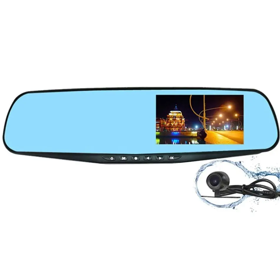 4.3 &quotHD записи камера с монитор двумя объективами цифровой видеомагнитофон