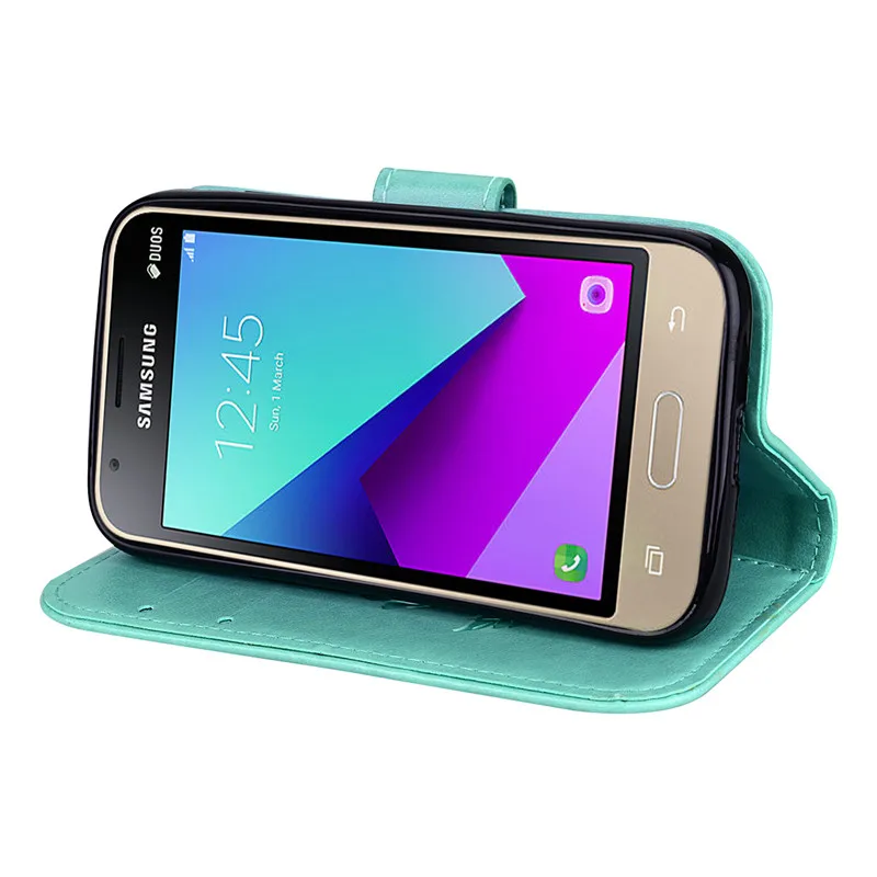 J1 Mini Prime Чехол-портмоне из кожи с откидной Чехол для samsung galaxy j1 mini prime чехол Чехол-портмоне для карточек для samsung J1 Mini Prime
