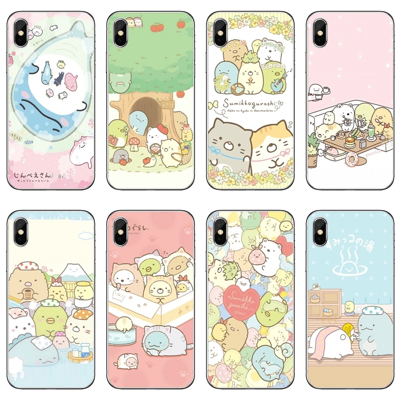 Япония kawaii милые Сумико гураши для samsung Galaxy S10 S9 S8 S7 S6 edge Plus Lite S5 S4 мини Примечание 9 8 5 4 ТПУ мягкий чехол для телефона