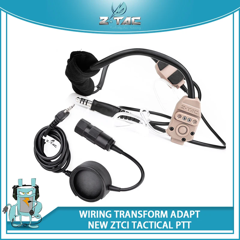 Тактическая гарнитура Z с функцией шумоподавления для страйкбола новая