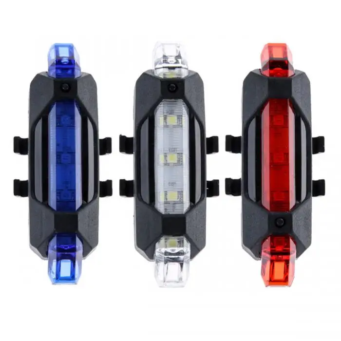 Bike Bicycle light LED Taillight Rear Tail Safety Warning Cycling Portable Light USB Style Rechargeable or Battery | Спорт и