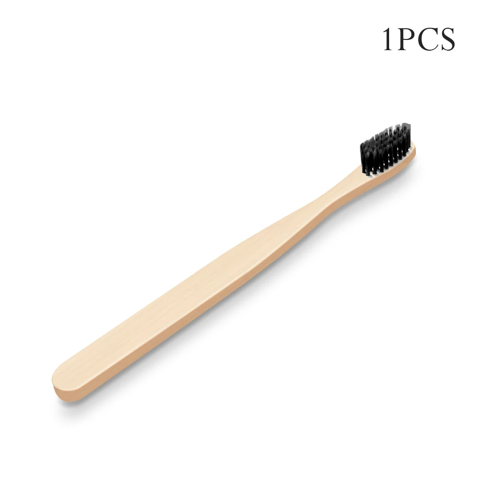 1Pcs Black Pooypoot дорожная бамбуковая зубная щетка мягкая зубная щетка со щетиной для отбеливания зубов портативная зубная щетка экологически чистые товары для ухода за полостью рта - Цвет: 1Pcs Black