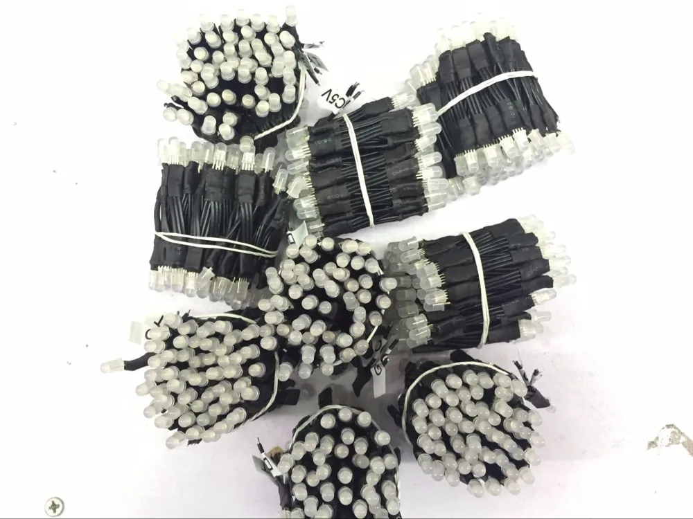 100 шт./гирлянда Адресуемая Светодиодная лента 5 в пост. Тока 3 см расстояние между