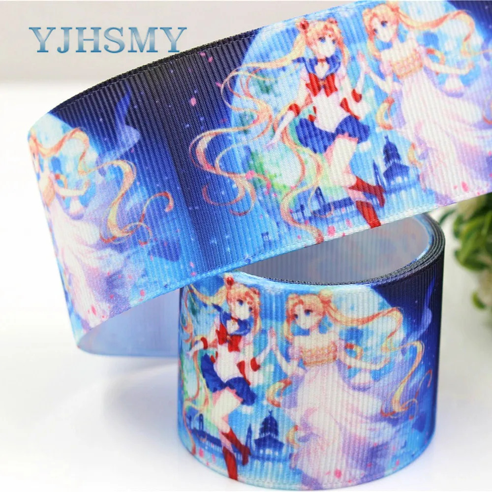 YJHSMY C 18409 534 38 мм 5 ярдов Мультяшные печатные корсажные ленты DIY ручная работа