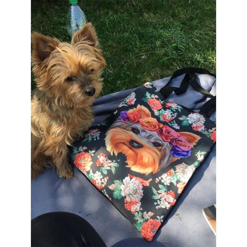 

NoisyDesigns Lady Women's Large Shopping Tote Bag Canvas Handbag Shoulder for Female Girls Cute Dachshunds Print Beach Bag