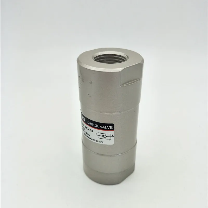 G1/8" 1/4" 3/8" 1/2" 3/4" 1" Port Female Thread Straight One Way Air Pneumatic Check Valve LCV-06/08/10/15/20/25
G1/8" 1/4" 3/8" 1/2" 3/4" 1" Port Female Thread Straight One Way Air Pneumatic Check Valve LCV-06/08/10/15/20/25
