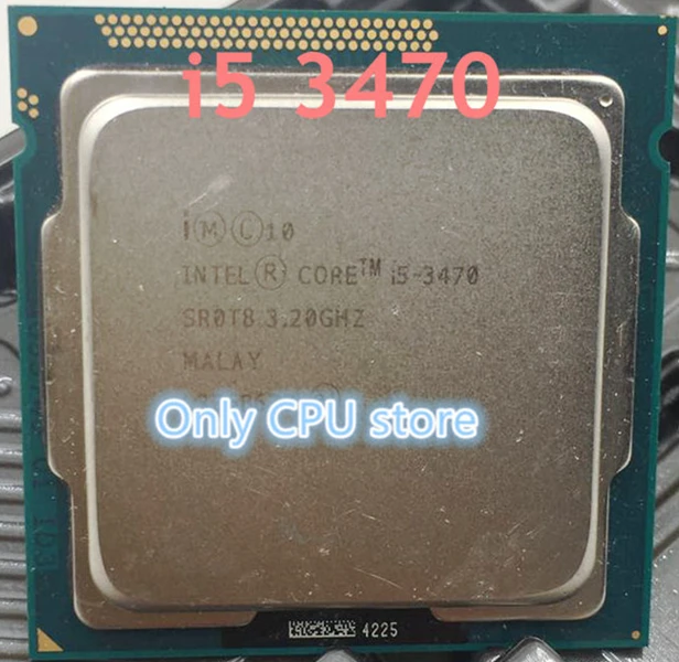 lntel I5 3470 Процессор четырехъядерный(3,2 ГГц/L3 = 6 м/77 Вт) разъем LGA 1155 настольный процессор i5-3470(Рабочая