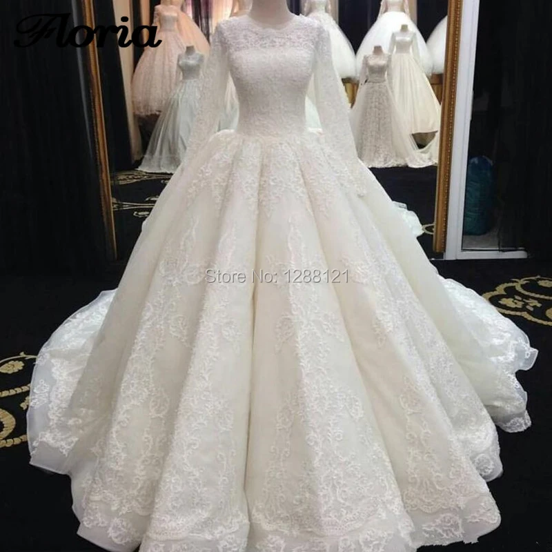 Мусульманское бальное платье белого цвета/цвета слоновой кости свадебные платья