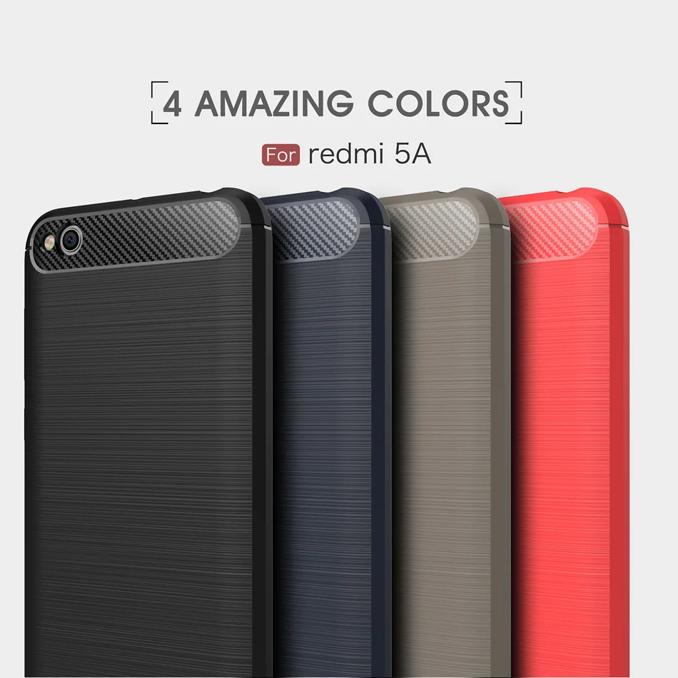 Чехол Kolpler для Xiaomi Redmi 5A роскошный мягкий силиконовый чехол из ТПУ армированный