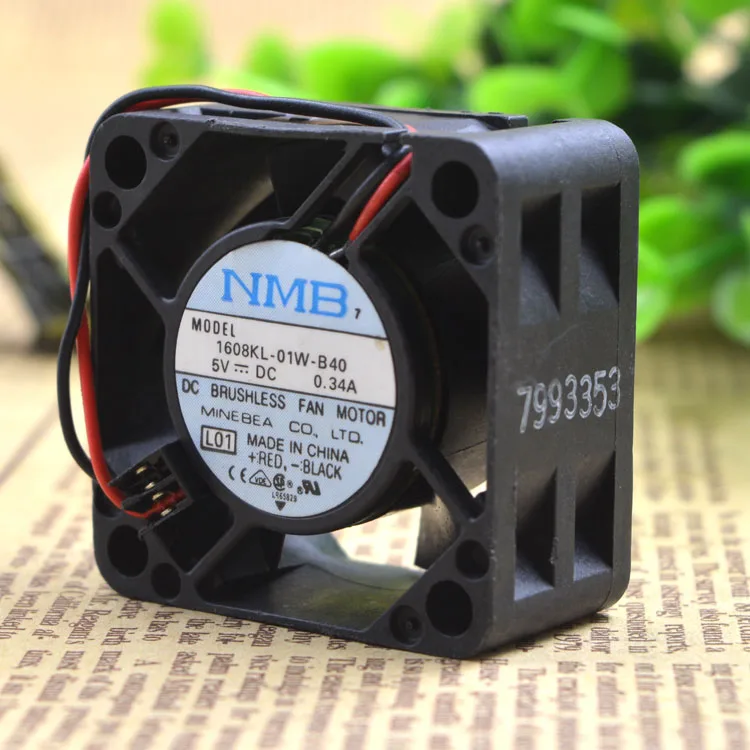 Для 1608KL 01W B40 5V 0.34A 4CM 4020 2 проводной переключатель охлаждающий вентилятор 40x40x20