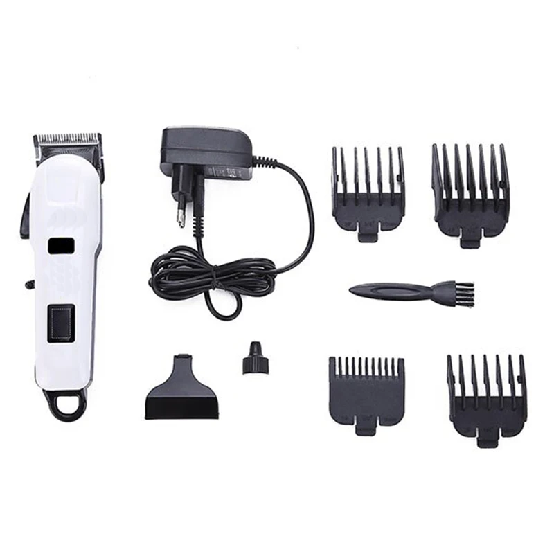 LCD screen hair clipper salon cordless trimmer men beard electric cutter adjustable cutting machine haircut kit | Бытовая техника
