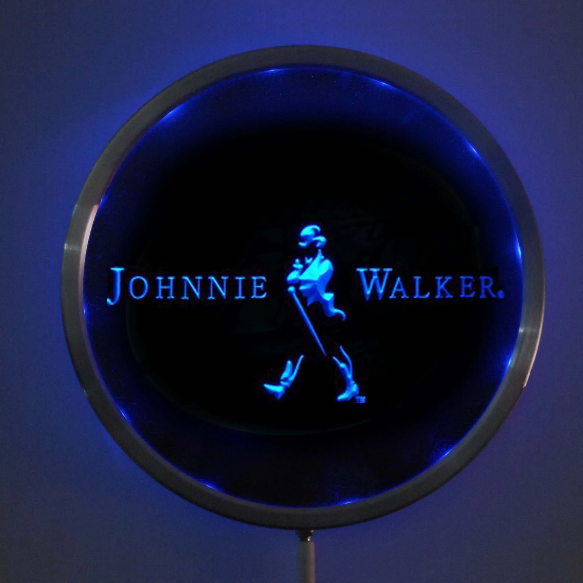 Светодиодный неоновый вывеска Johnie Walker 25 см/10 дюймов RGB для бара цветная