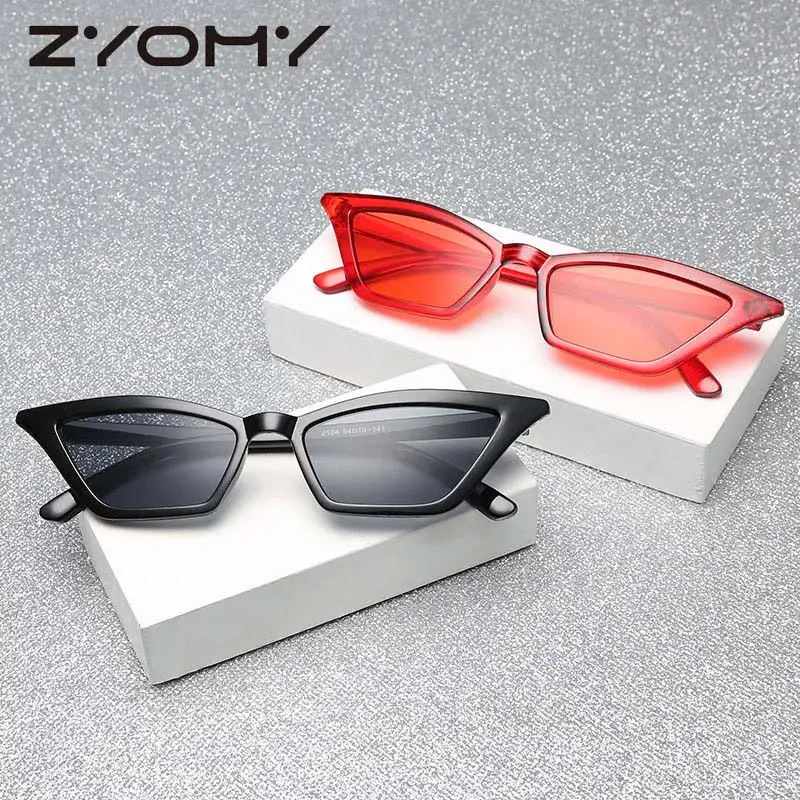 

Q модные брендовые дизайнерские очки для женщин ретро разноцветные очки кошачий глаз дикие солнцезащитные очки темные очки