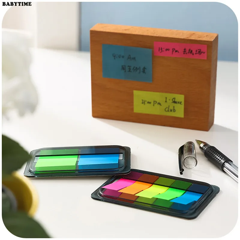 1PCS Self Adhesive Memo Pad Sticky Cute Candy Color Notes Post It Bookmark Point Marker Sticker Paper Escolar | Канцтовары для