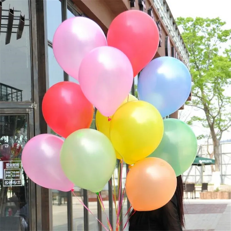 50 шт. розовый латексный воздушный шар 10 дюймов Opblaasbare briloft Decoraties Lucht шарик для дня