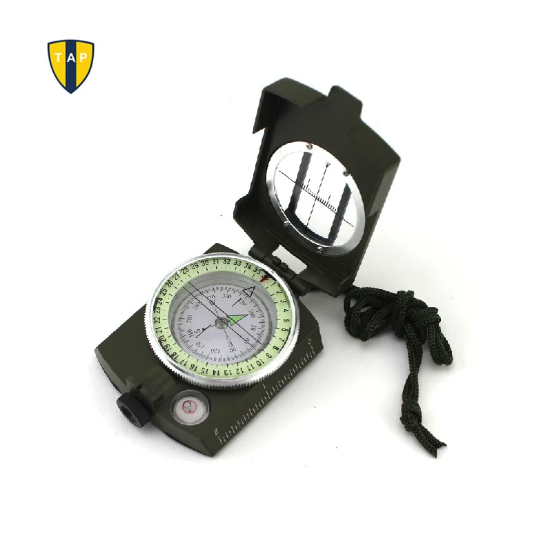 Армейский зеленый многоцелевой Американский военный Карманный компас винтажный