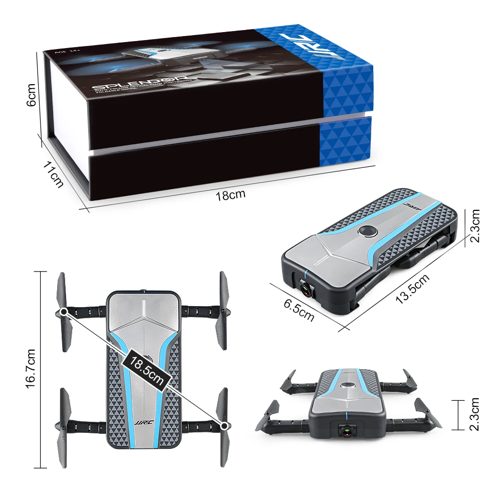 JJRC H62 Радиоуправляемый Дрон с камерой WiFi FPV селфи мини для квадрокоптерных