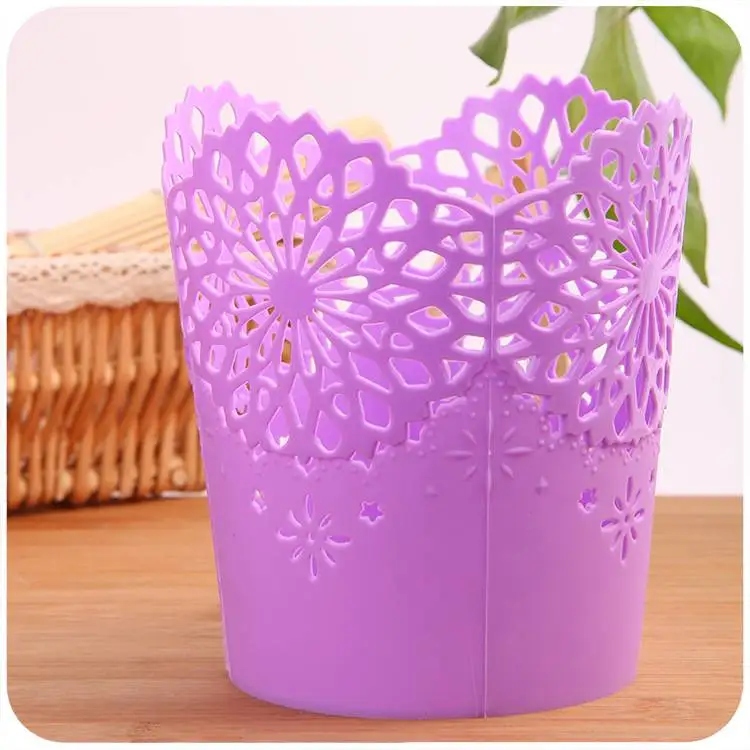 1 шт круглый полый цветок розы держатель кисти ведра многофункциональное