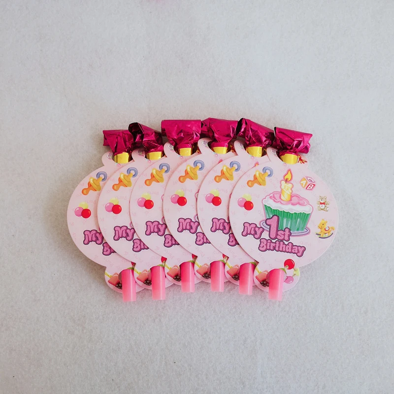 6 шт./компл. свистки с мультяшными животными для детей вечевечерние на день