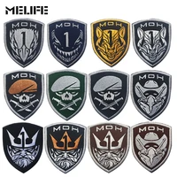 hunting accessories patch honor medal of honor moh king eagle wolf skull tactical military patches army embroidery badges black