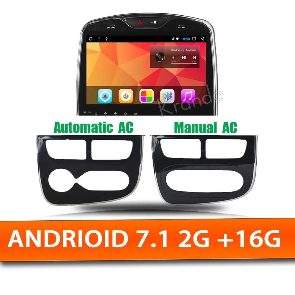 PX3 system Krando Android 8," Полный сенсорный большой экран автомобиля радио мультимедиа для Renault Clio 2013- gps навигационный плеер gps BT wifi - Цвет: PX3 system