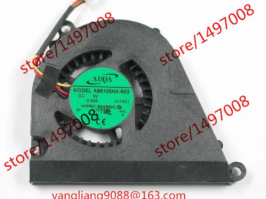 

Охлаждающий вентилятор для сервера ноутбука ADDA AB6105HX-R03 U12C DC 5V 0.40A